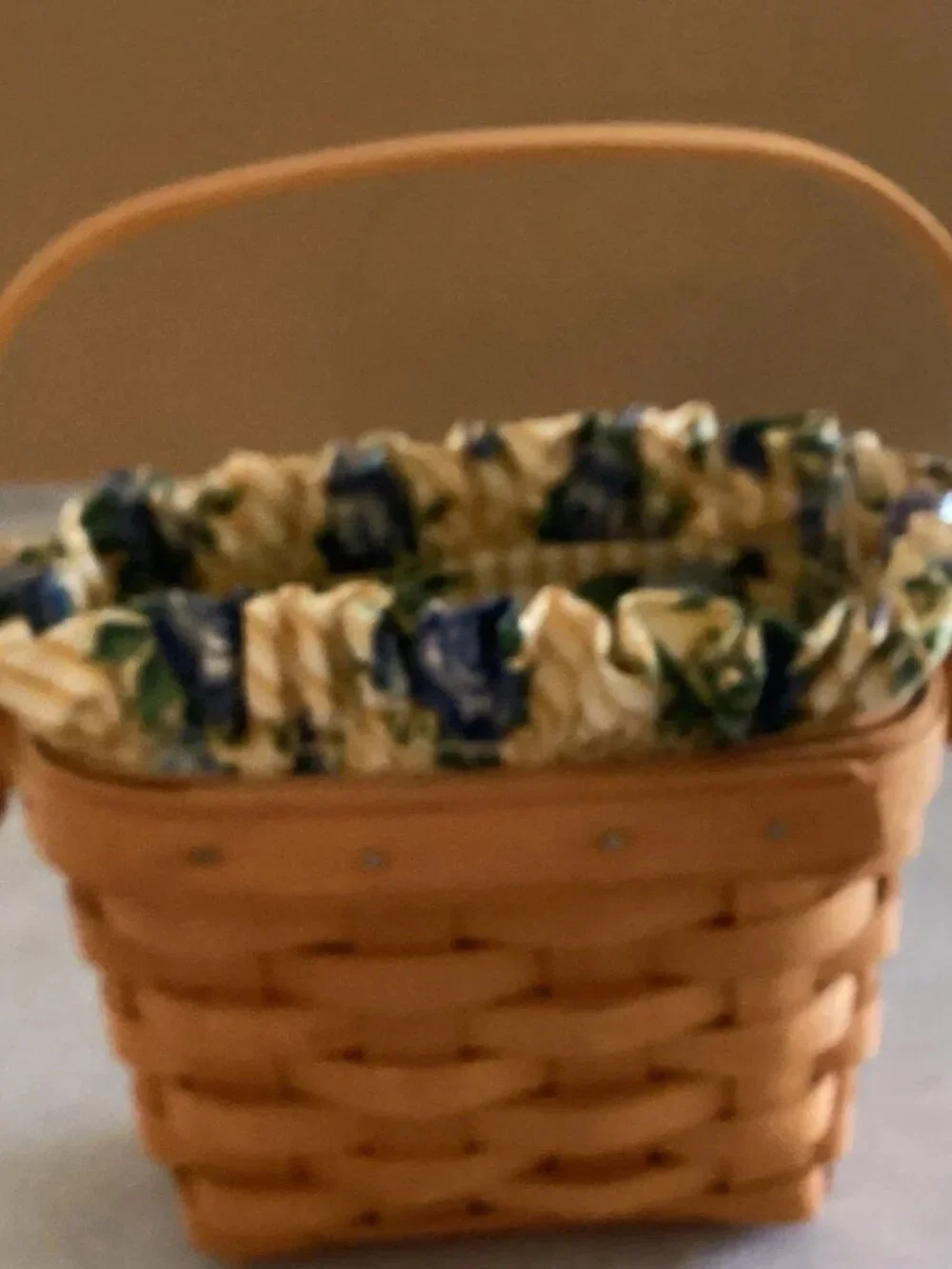 Longaberger Woven 1997 Horizon of Hope Storage Basket Liner Protector